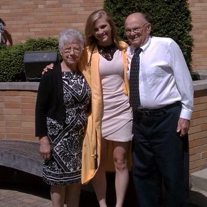 Cream with black lace elegant dress from L’Atiste